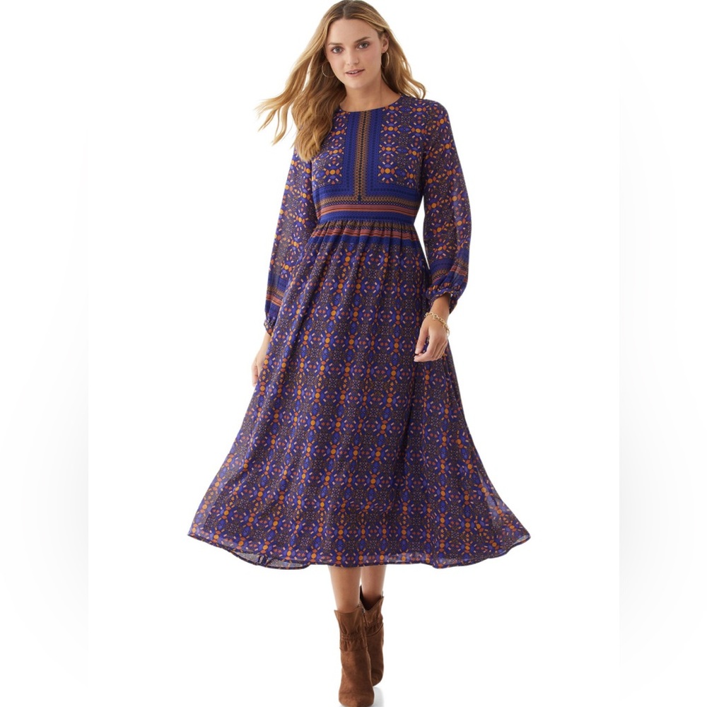 NWT! Scoop XXL/2X (20) Printed Maxi Dress